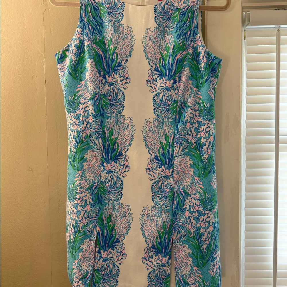 Lilly Pulitzer Vibrant Blue and Green Mini Dress/skort